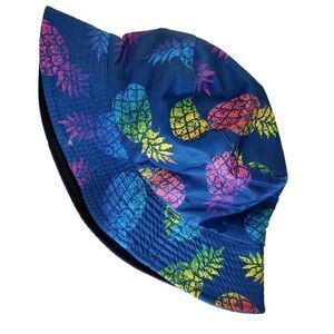 Colorful Pineapple Reversible Bucket Hat 🍍